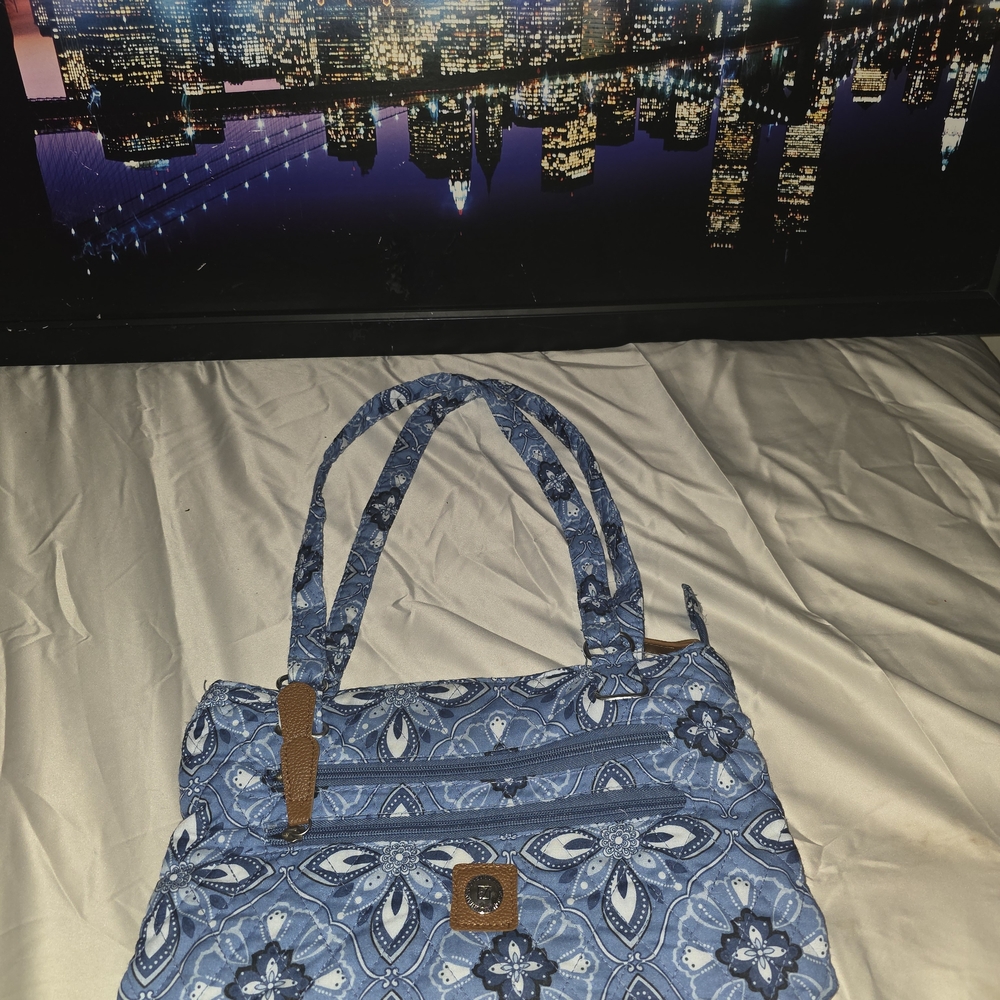 Blue Patterned Women's Bag
